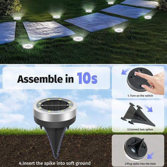 Solar Powered LED Garden Light with Stainless Steel Body Outdoor & Pond Lighting product image 1