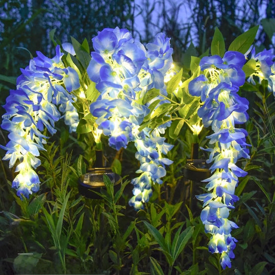 Solar Powered Wisteria Flower Garden Lamp Outdoor & Pond Lighting product image 2