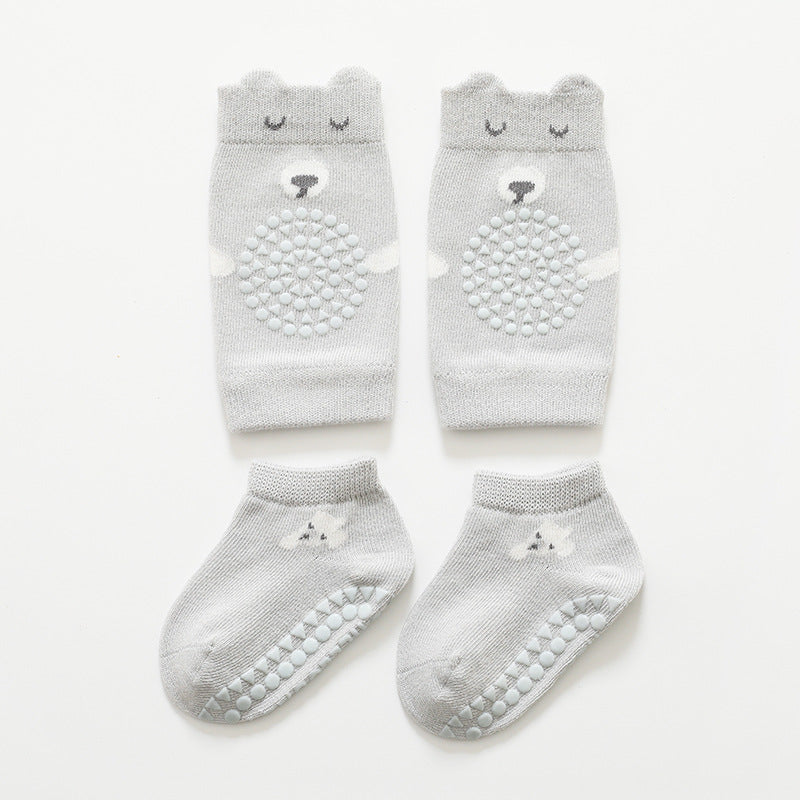 Baby Knee Pad Socks Set