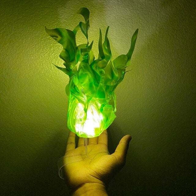 Floating Fireball Hand Lamp Halloween Decor