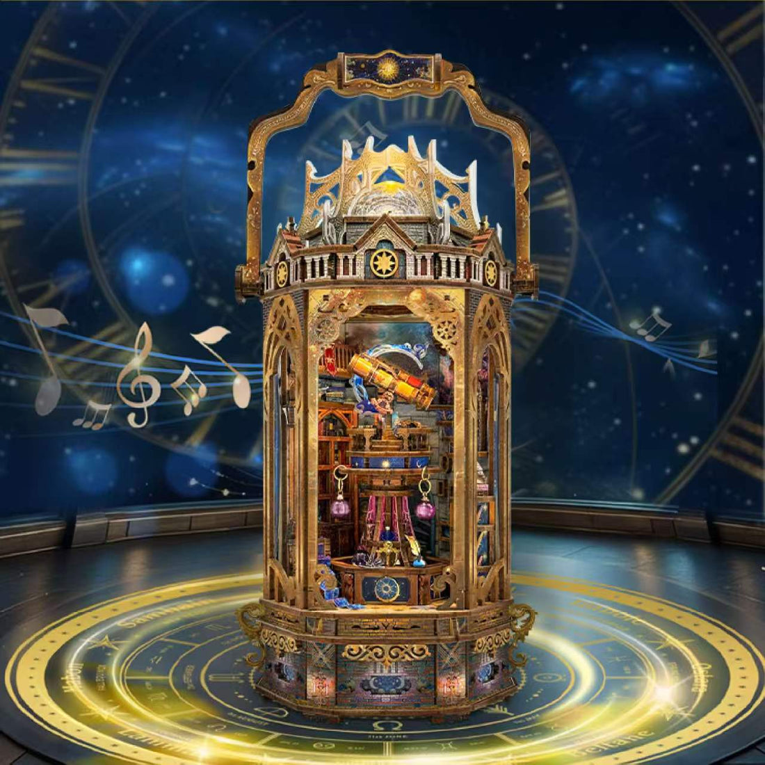Whale Empty Wand Shop Magic Academy Stereo Assembled Microscale Scene Model Toy