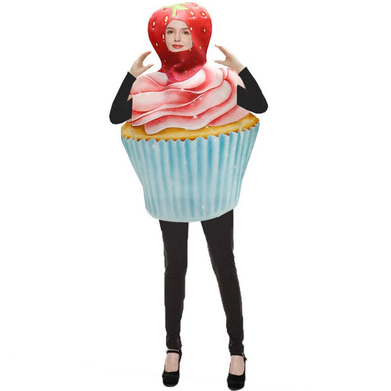 Adult Unisex Funny Food Shape Sponge Costume for Party Stage Performance Cosplay