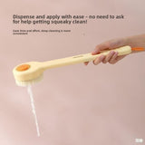 Press the bath brush