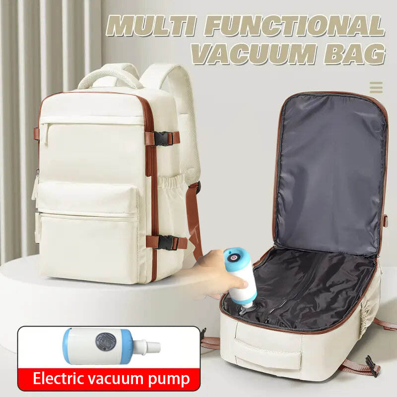 Vacuum compression backpack with large capacity