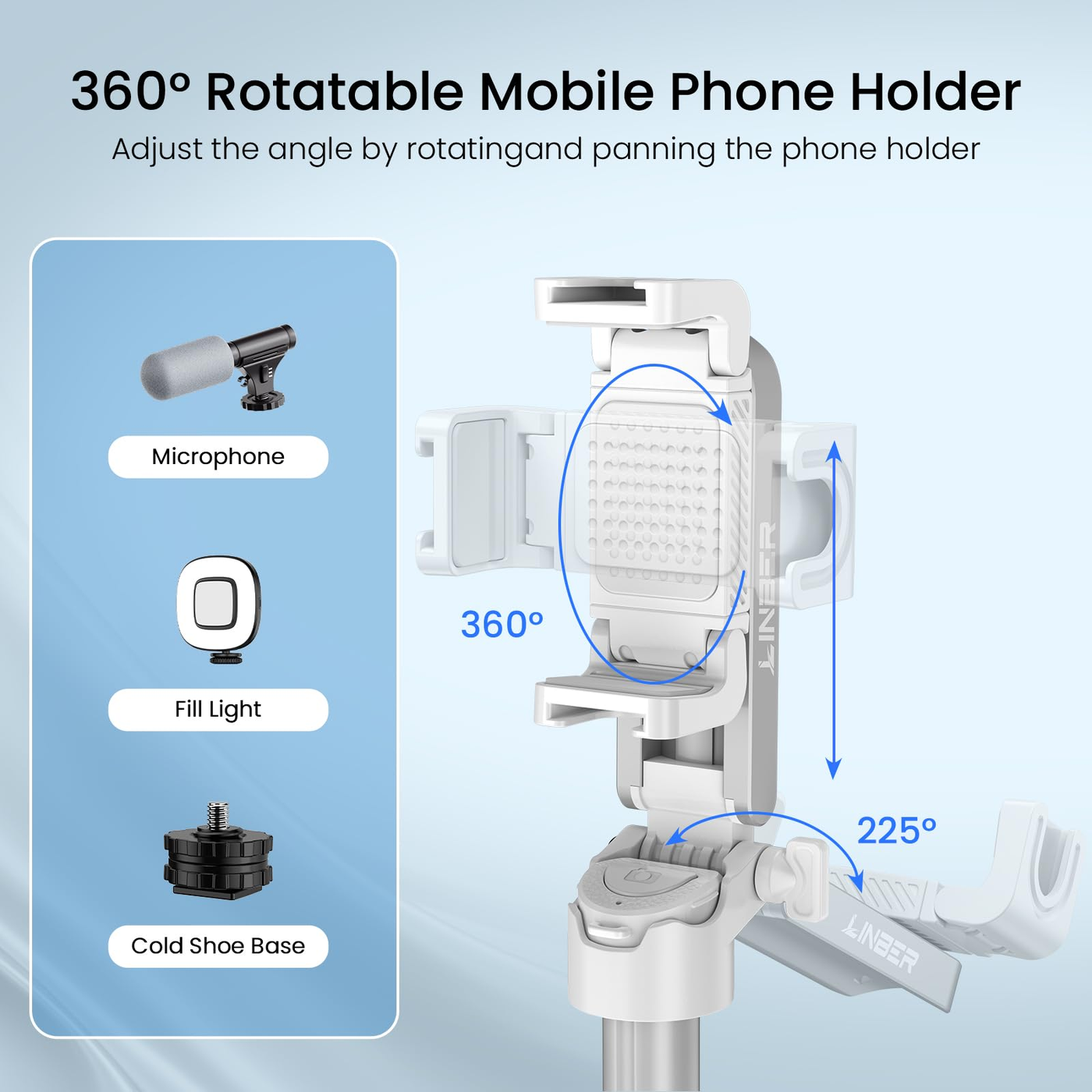 Selfie stick tripod Bluetooth remote control