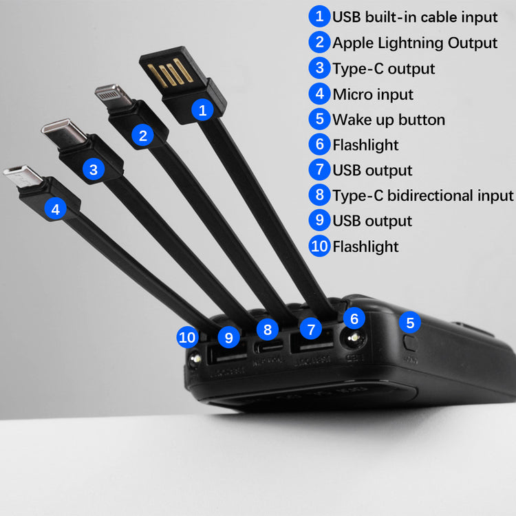 9000000mAh Power Bank Fast USB Charging External Pack