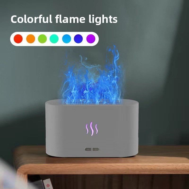 Simulated Flame Aromatherapy Diffuser with Humidifier Function