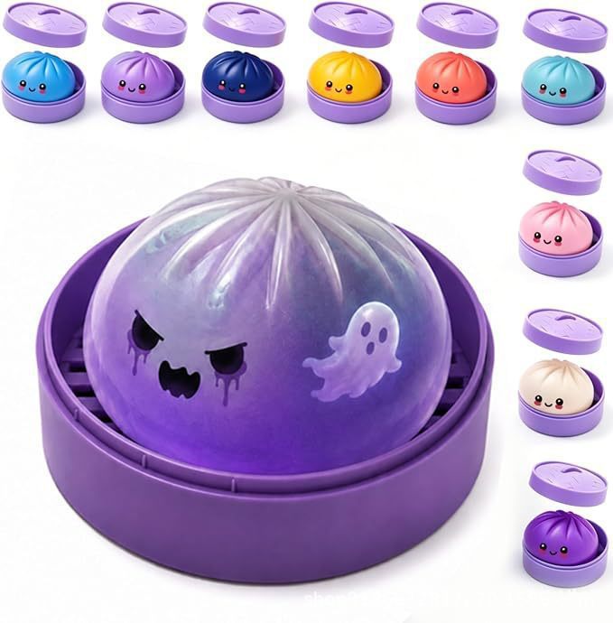 Slow rising squeeze toy in ghost, shark or dumpling shape, photo 4