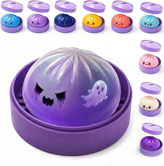 Slow rising squeeze toy in ghost, shark or dumpling shape, photo 4