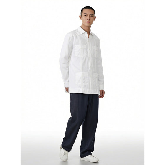 White Patchwork Casual Shirt product image 2