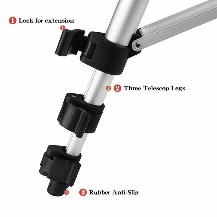 Phone tripod stand side angle showing full height