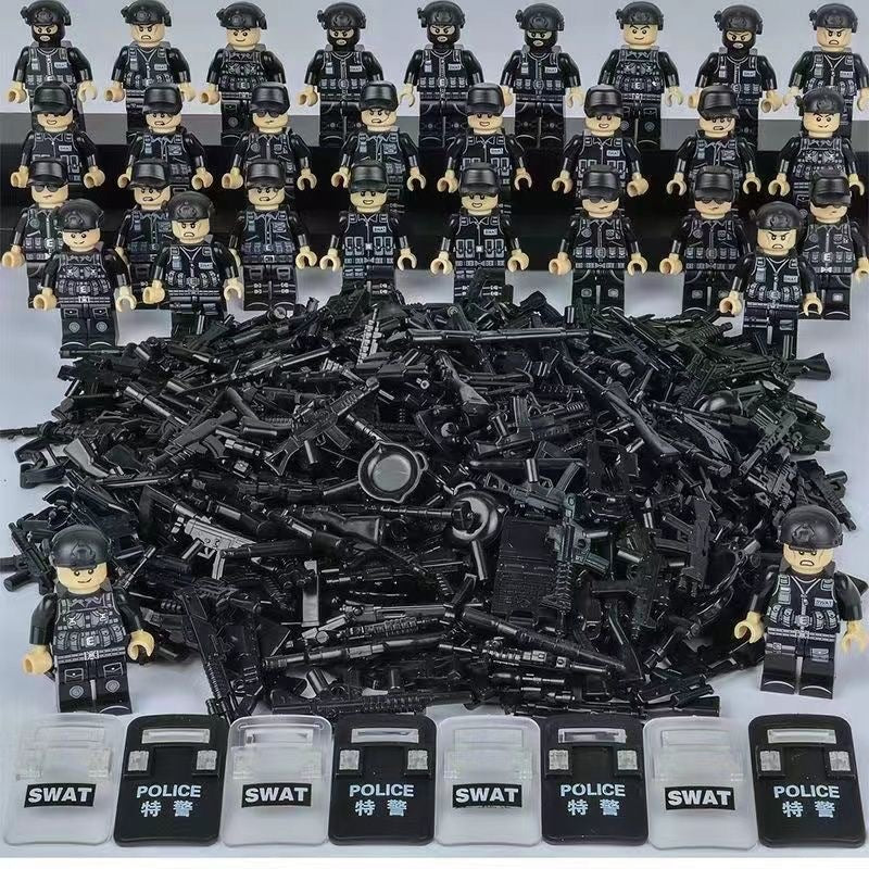 SWAT building block minifigure, main photo