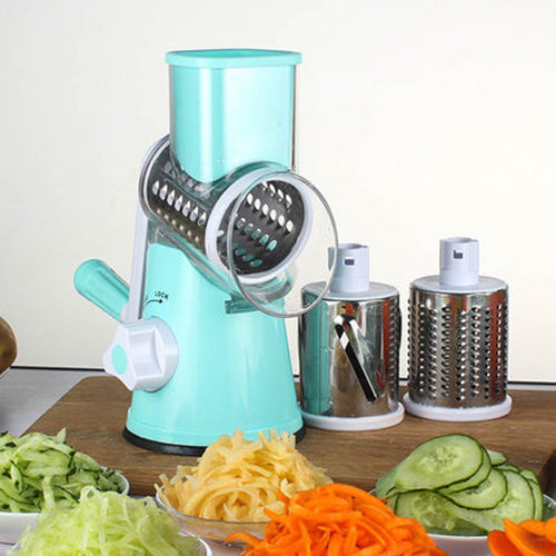 Round mandoline vegetable slicer full view