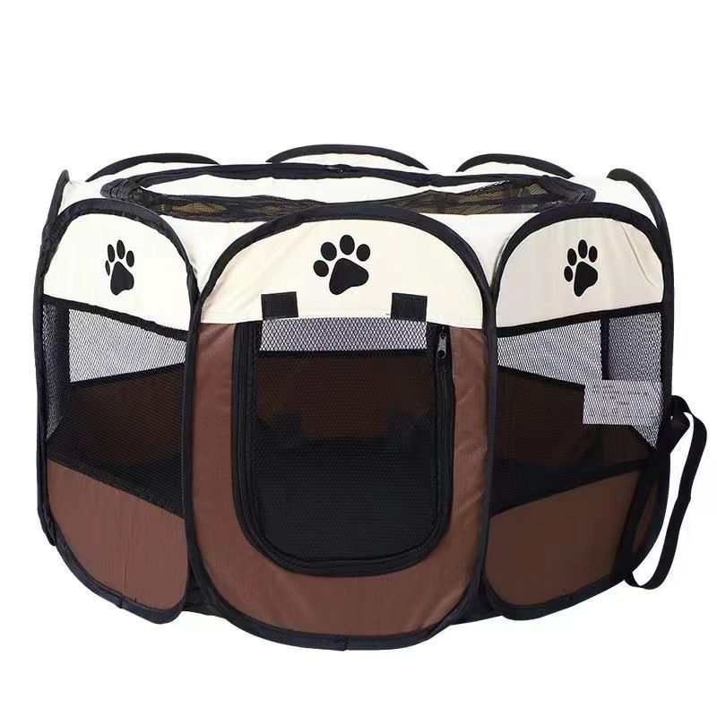 Foldable octagonal Oxford fabric pet playpen tent for indoor use, photo 3