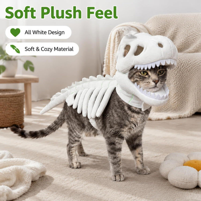 Plush Dinosaur Skeleton Costume
