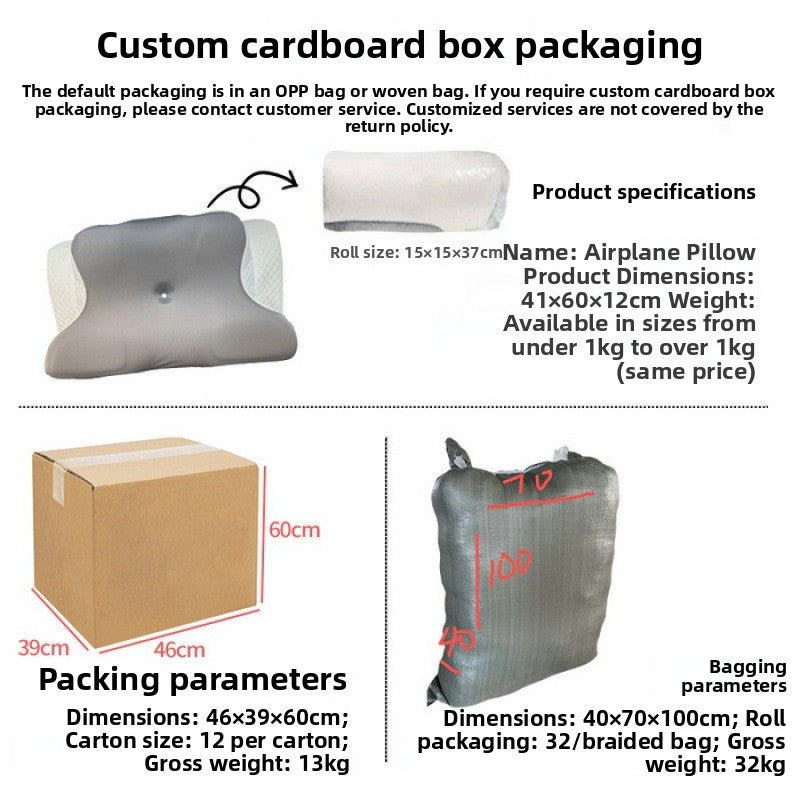 Ergonomic Contour Memory Foam Pillow Slow Rebound Neck Support Cooling Travel Pillow