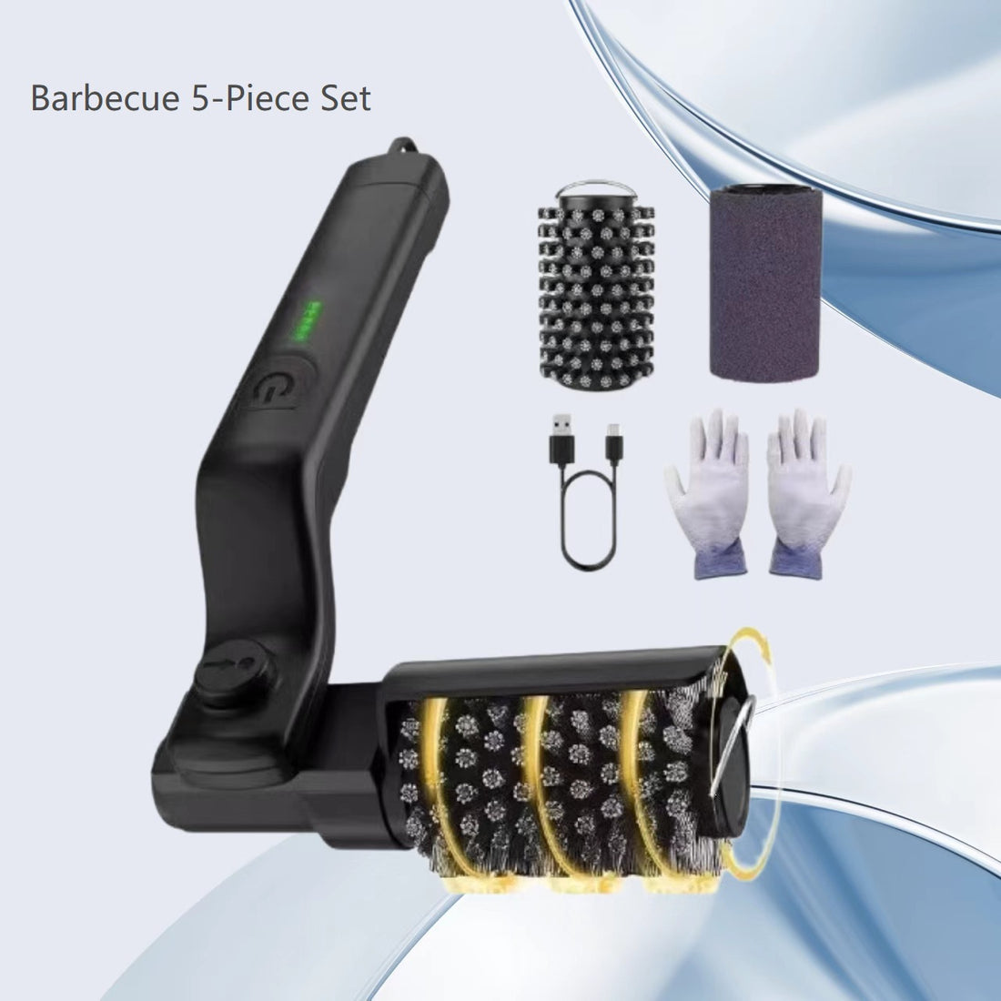 Electric Grill Cleaning Brush for Outdoor Barbecue and Kitchen