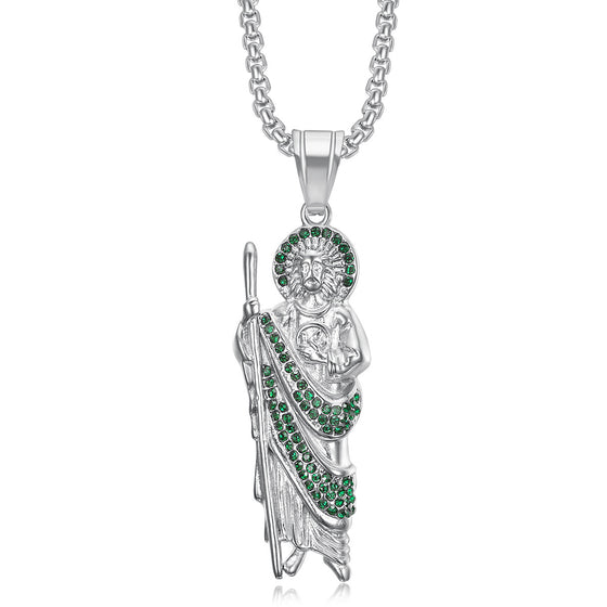 Stainless Steel Gold Plated Saint Jude Pendant Necklace Accessories product image 4