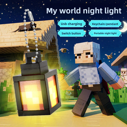 Minecraft Rechargeable LED Lantern Night Light