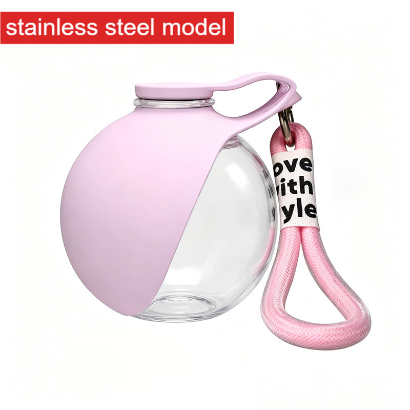 Portable pet water bottle leak-proof drinking device