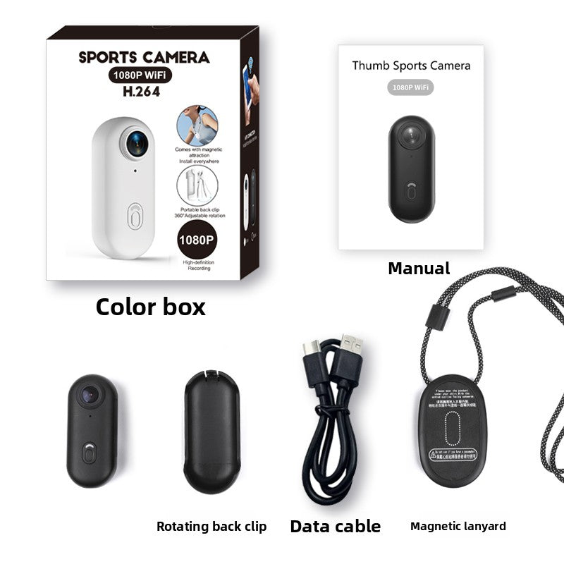 4K Thumb Action Camera with Wi-Fi and Magnetic Mount