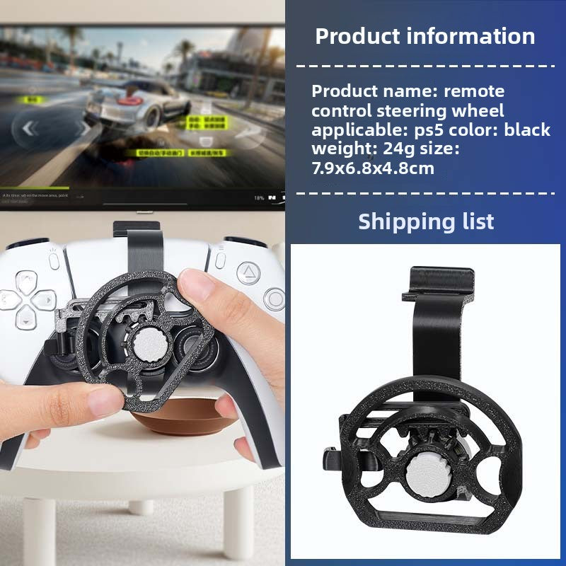 Mini Racing Game Steering Wheel for PS5 Controller