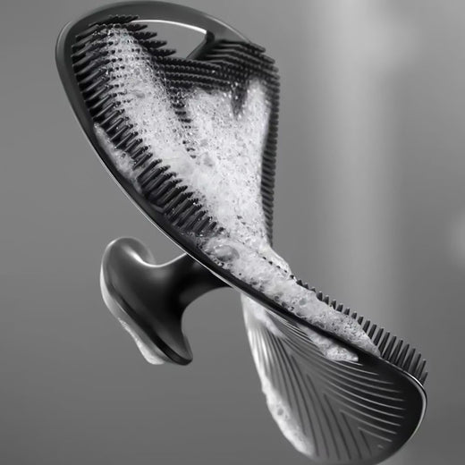 Oval Silicone Bath and Shampoo Brush