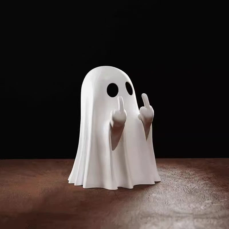 3D Printed Ghost Figurine Halloween Desktop Ornament