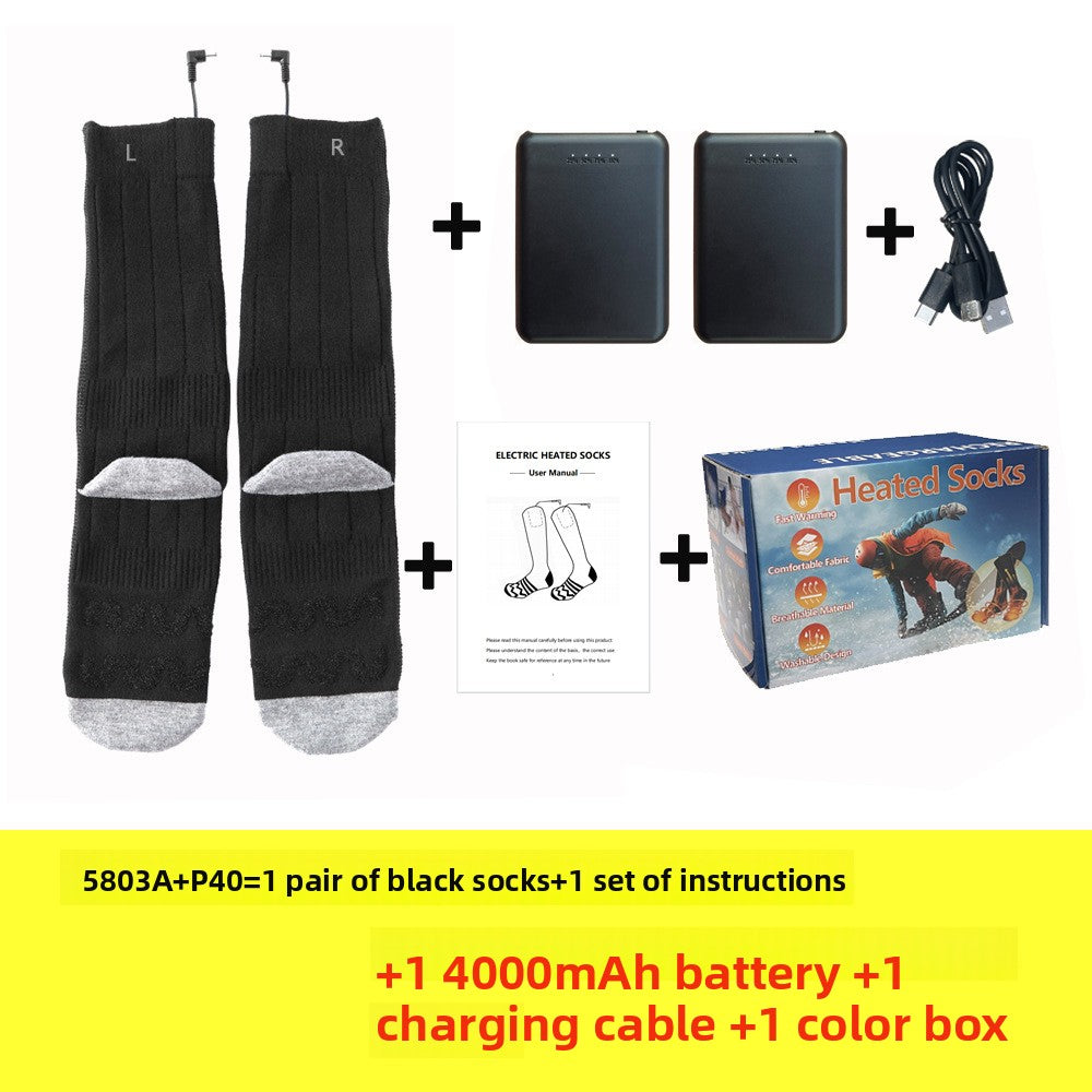 Heated socks - Skiing-specific electric heating socks