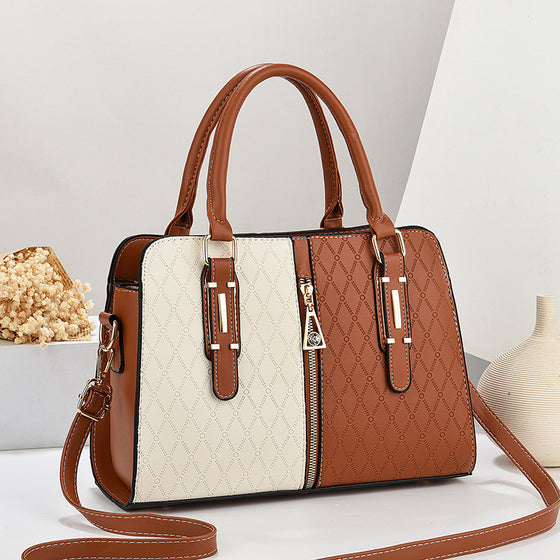Women's color-block quilted handbag, photo 3