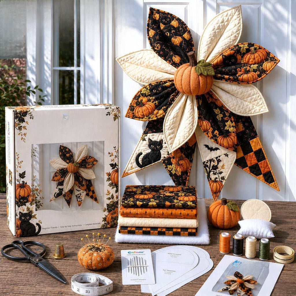 Large Patchwork Bow Sewing Kit