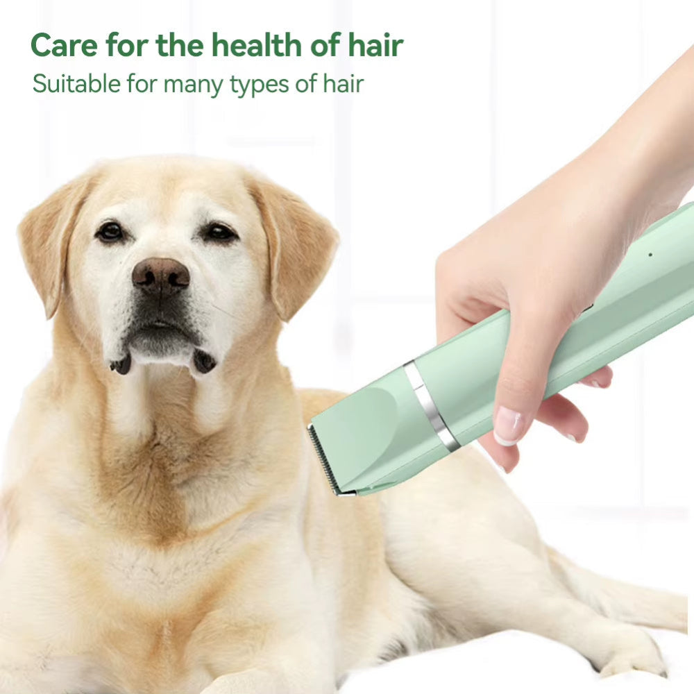 4-IN-1 Pet Grooming and Care Set 4Different Blades Pet Hair Shaver Low Noise Pet Clippers Rechargeable Cordless Safe Dog Trimmer