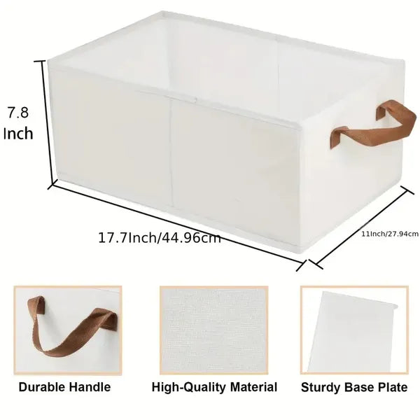 Foldable storage box collapsed flat