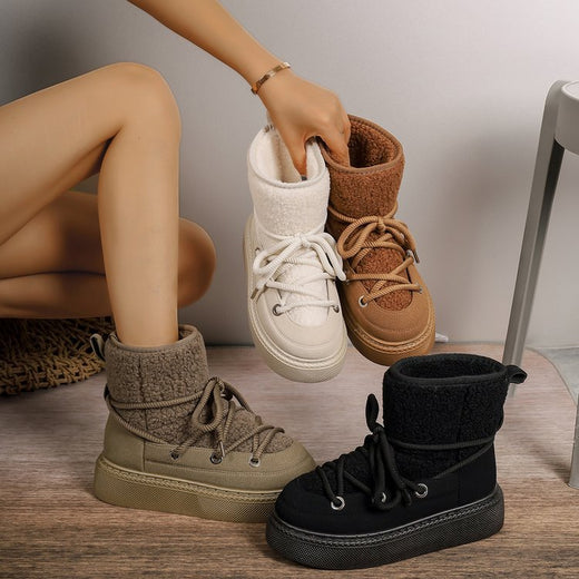 Knee-warming women's boots