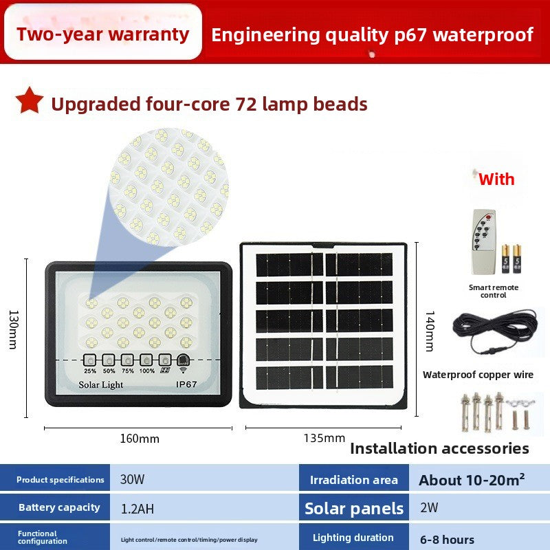 Solar flood light outdoor