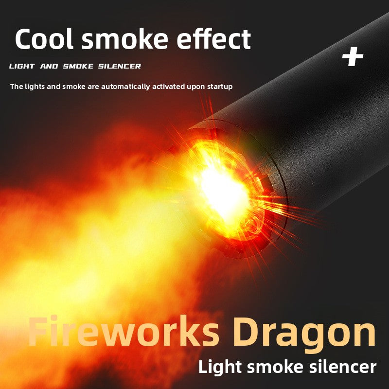 Tactical Luminous Sensor Flash Toy Gun Silencer with Spray Effect Accessories