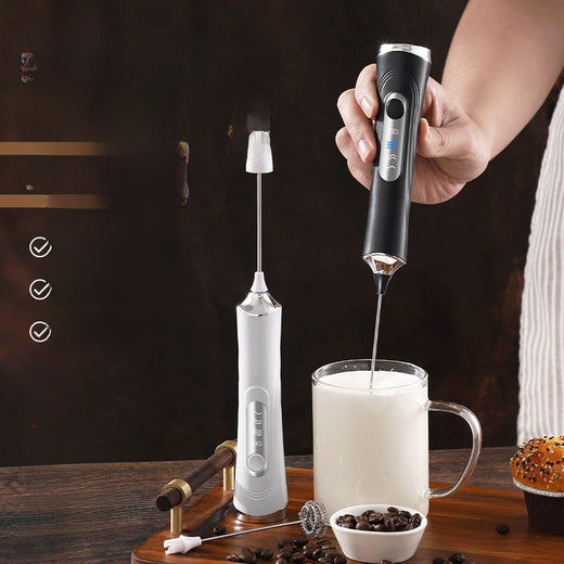 Household Handheld Egg Liquid Frother, Coffee Milk Frother, Electric...