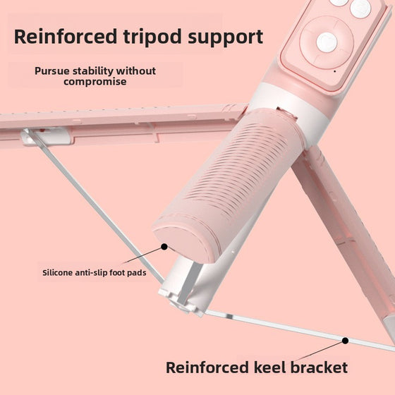 Telescopic Bluetooth Selfie Stick with Tripod and Fill Light Phone Accessories product image 2