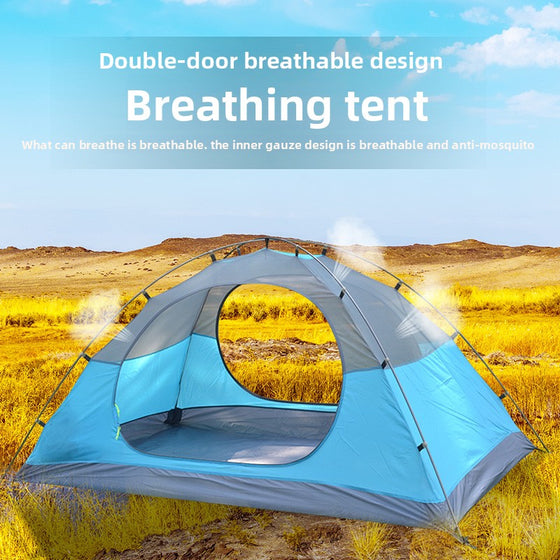Lightweight Double Layer Rainproof Camping Tent Camping Shelter & Sleep product image 1