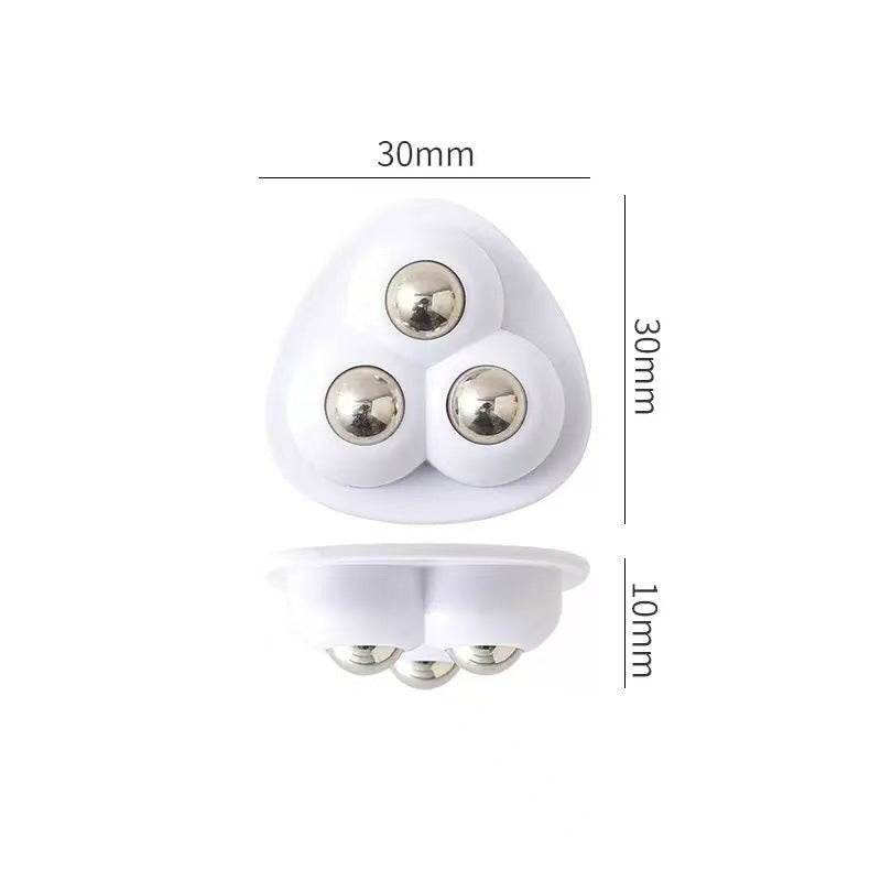 Adhesive Universal Furniture Casters with Steel Ball Bearings