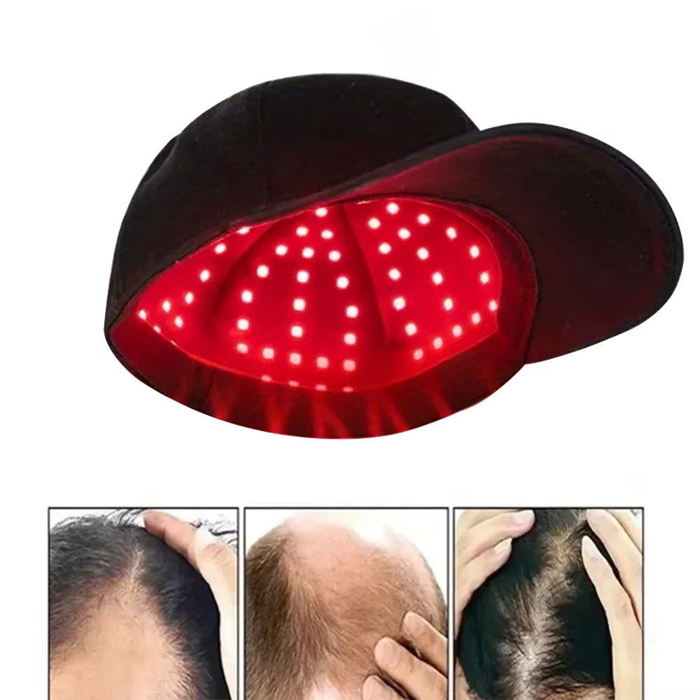 New 96Pcs Infrared Leds 660Nm&850Nm Red Light Therapy Hair Growth Cap for Hair Regrowth anti Hair Loss Relax Scalp Hair Care Hat
