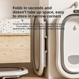 Foldable Baby Bathtub with Temperature Display