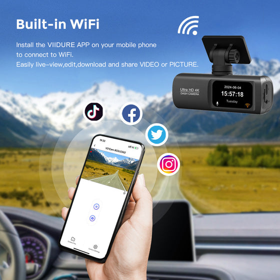 Dual-Lens Dash Cam Action Cameras product image 2