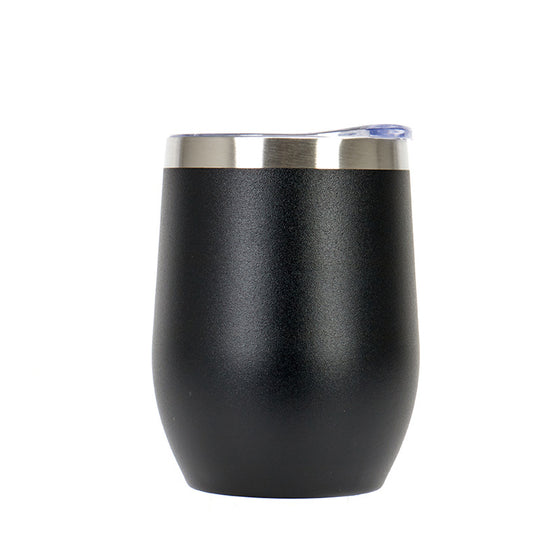 U-Shape Double-Layer Insulated Stainless Steel Tumbler with Lid 12oz