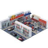 Simulation 1:64 Miniature Building Scene Model with Lights