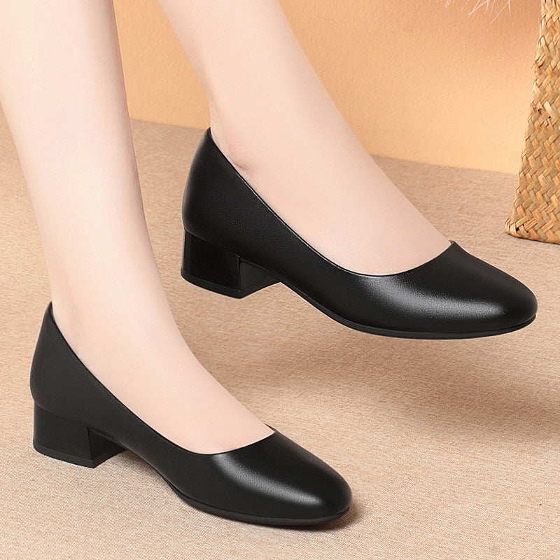 Womens Low Heel Professional Work Shoes