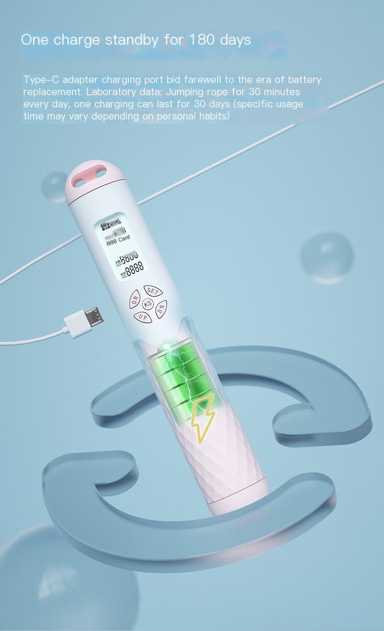 Rechargeable Jump Rope + Counter lifestyle