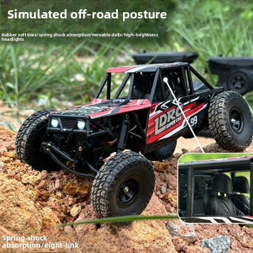 1:18 remote control climbing car, red