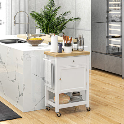 Rolling Kitchen Island Cart Storage Organizer