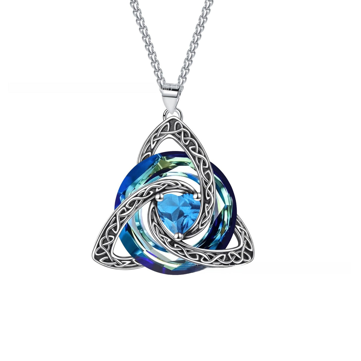 Celtic Knot Birthstone Necklace